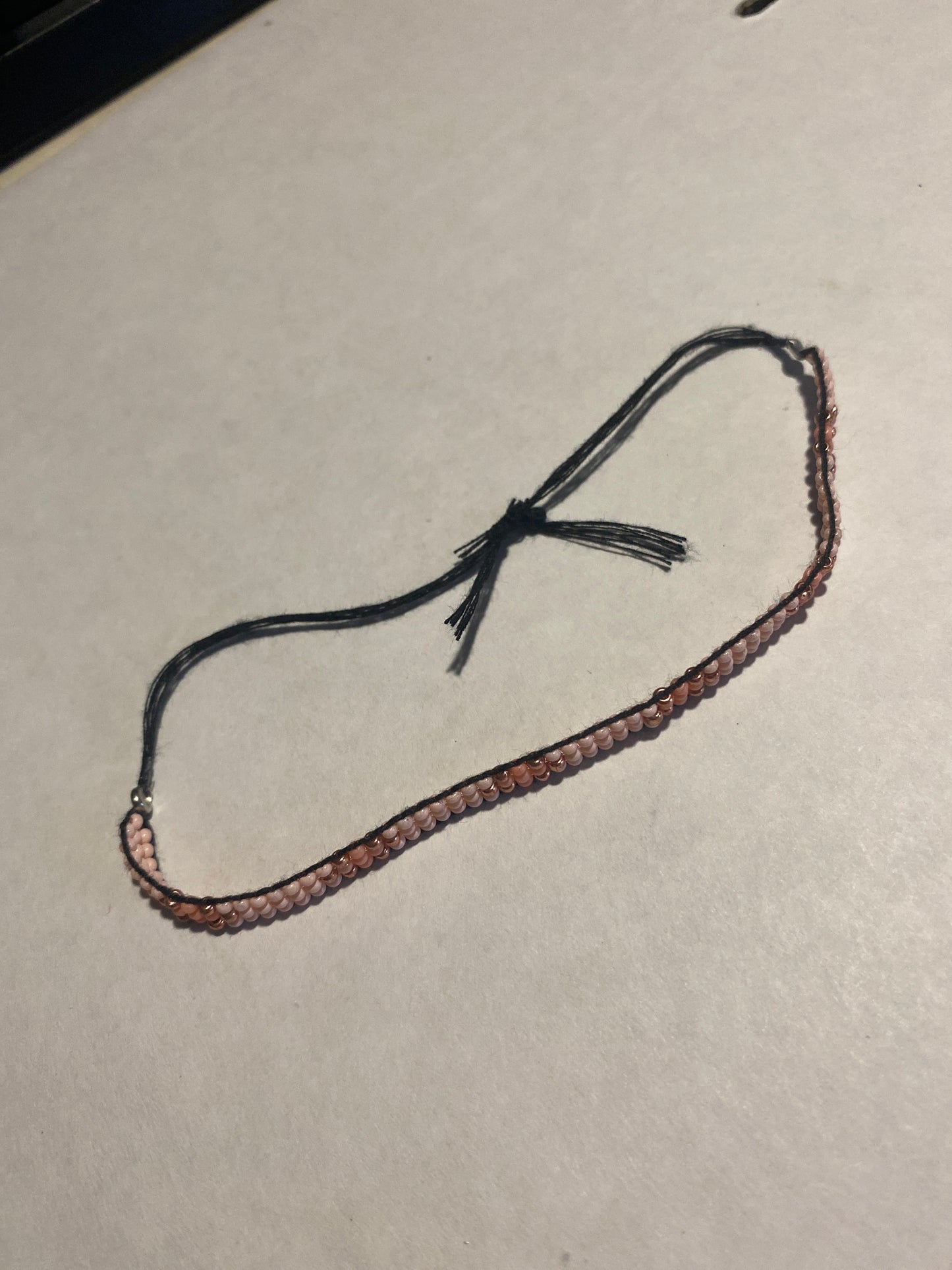 dainty pink adjustable bracelet