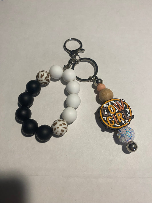 cowgirl beaded wristlet