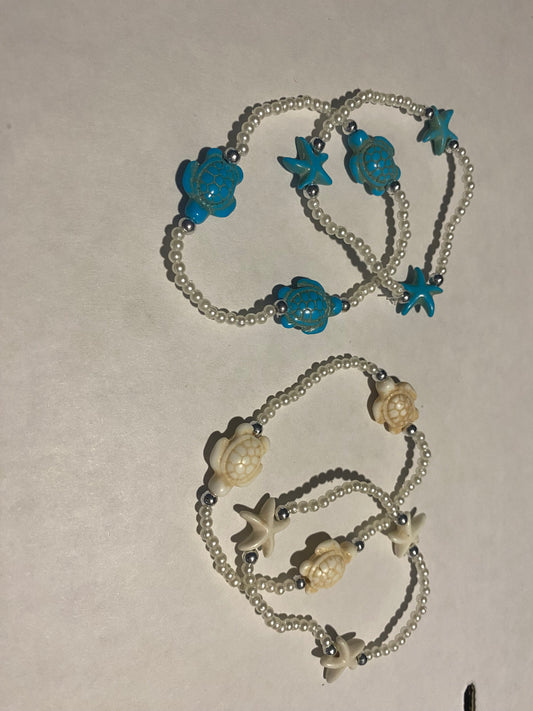 starfish and turtle stack