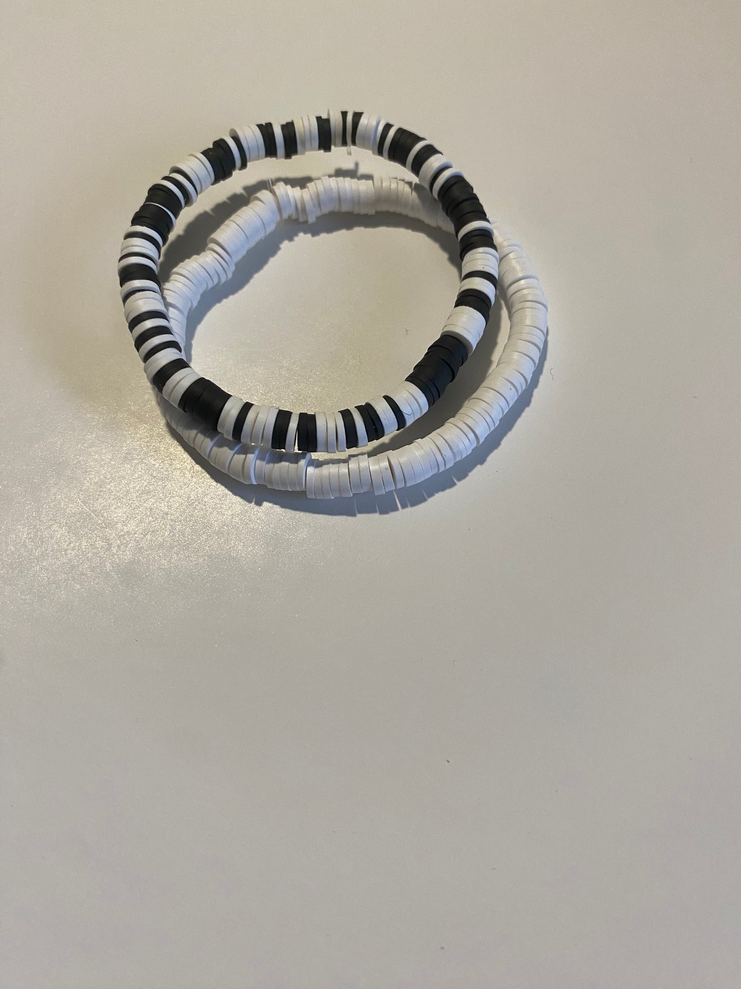 clay bracelet stack