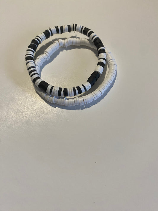 clay bracelet stack