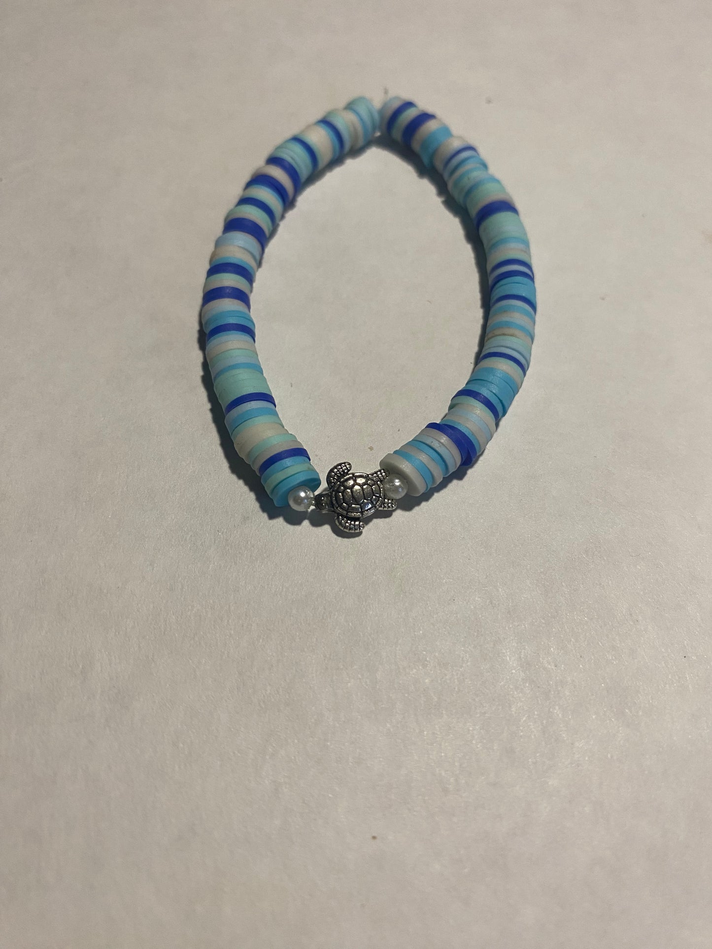 turtle clay bead bracelet