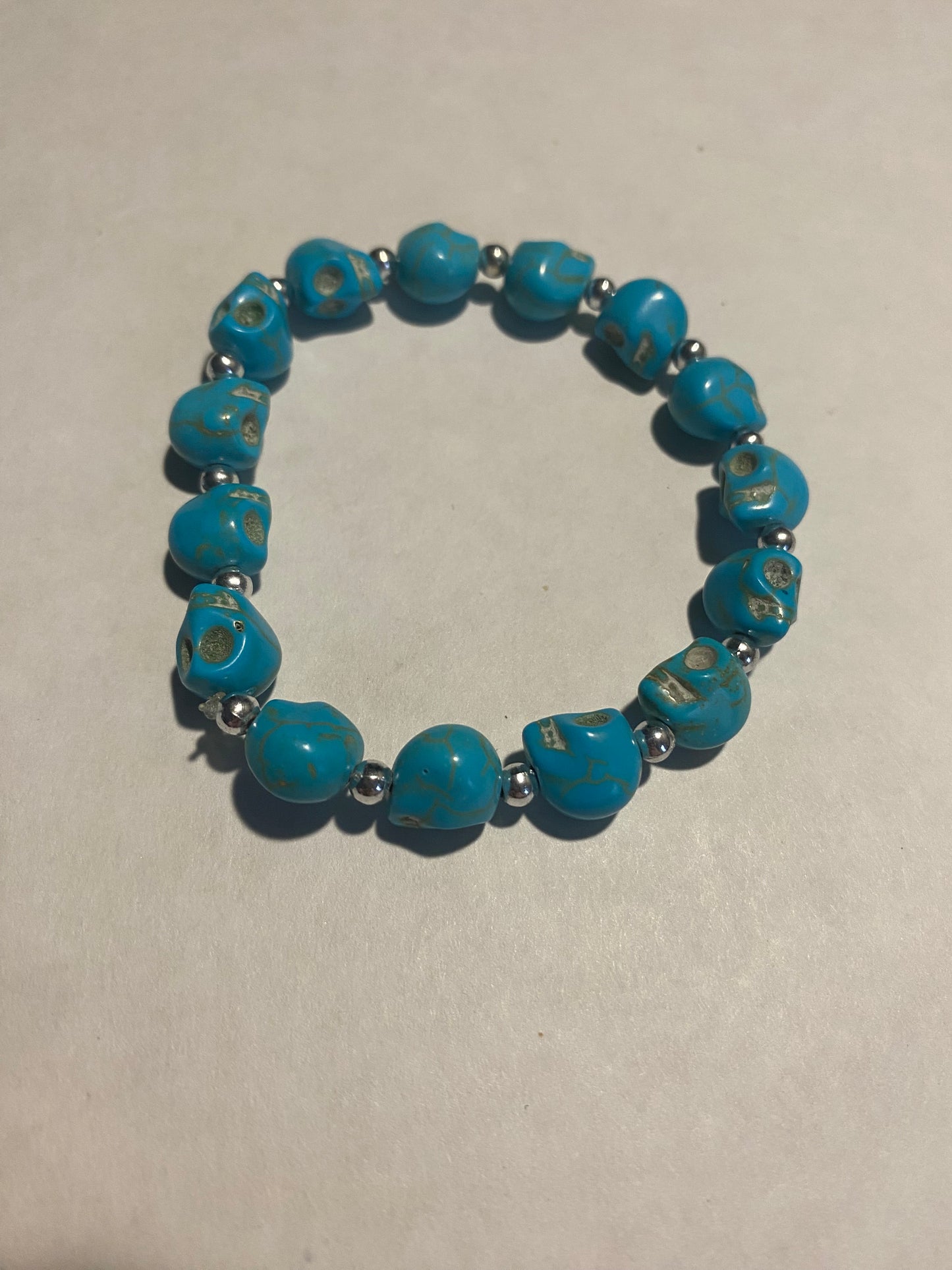 turquoise skull bracelet