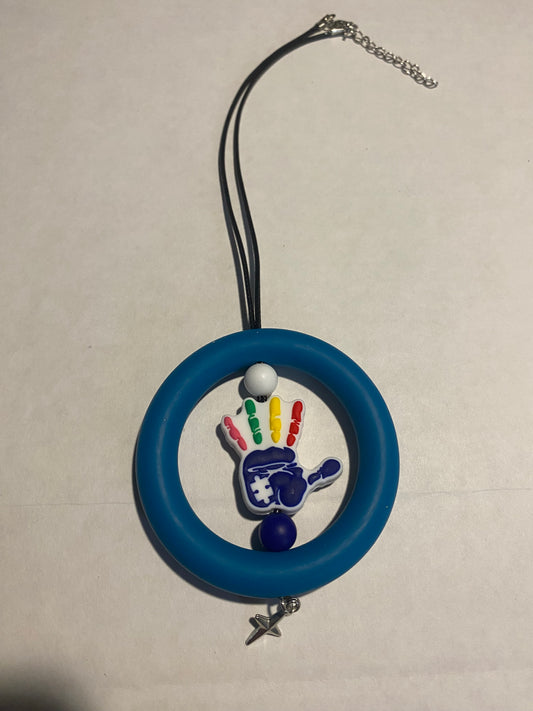 Autism awareness car hangers